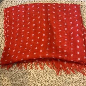 Orange J Crew scarf